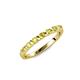 1 - Macie 2.00 mm Yellow Diamond 7 Stone Wedding Band 