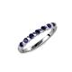 1 - Macie Blue Sapphire Wedding Band 