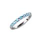 1 - Macie Blue Topaz Wedding Band 