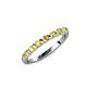 1 - Macie Yellow Sapphire Wedding Band 