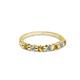 2 - Macie 2.00 mm Citrine and Diamond 7 Stone Wedding Band 