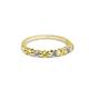 2 - Macie 2.00 mm Yellow Sapphire and Diamond 7 Stone Wedding Band 