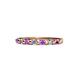 1 - Macie 2.00 mm Amethyst and Diamond 7 Stone Wedding Band 