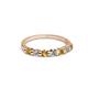 2 - Macie 2.00 mm Citrine and Diamond 7 Stone Wedding Band 