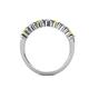 5 - Macie 2.00 mm Yellow and White Diamond 7 Stone Wedding Band 