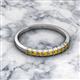 2 - Neria 2.50 mm Citrine 9 Stone Wedding Band 