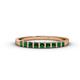 1 - Neria 2.50 mm Lab Created Emerald 9 Stone Wedding Band 