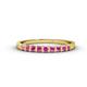 1 - Neria 2.50 mm Pink Sapphire 9 Stone Wedding Band 