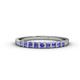 1 - Neria 2.50 mm Tanzanite 9 Stone Wedding Band 