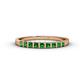 1 - Neria 2.50 mm Green Garnet 9 Stone Wedding Band 