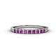 1 - Neria 2.50 mm Amethyst 9 Stone Wedding Band 