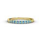 1 - Neria 2.50 mm Blue Topaz 9 Stone Wedding Band 