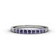 1 - Neria 2.50 mm Iolite 9 Stone Wedding Band 