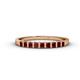 1 - Neria 2.50 mm Red Garnet 9 Stone Wedding Band 