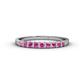 1 - Neria 2.50 mm Pink Sapphire 9 Stone Wedding Band 