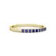 2 - Neria 2.00 mm Blue Sapphire 9 Stone Wedding Band 