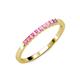 3 - Neria 2.00 mm Pink Sapphire 9 Stone Wedding Band 