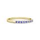 2 - Neria 2.00 mm Tanzanite 9 Stone Wedding Band 