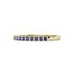 1 - Neria 2.00 mm Iolite 9 Stone Wedding Band 