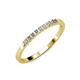 3 - Neria 2.00 mm Diamond 9 Stone Wedding Band 