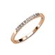 3 - Neria 2.00 mm Diamond 9 Stone Wedding Band 