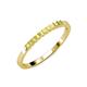 3 - Neria 2.00 mm Yellow Diamond 9 Stone Wedding Band 