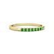 2 - Neria 2.00 mm Green Garnet 9 Stone Wedding Band 