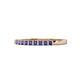 1 - Neria 2.00 mm Iolite 9 Stone Wedding Band 