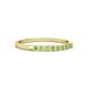 2 - Neria 2.00 mm Peridot 9 Stone Wedding Band 