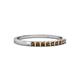 2 - Neria 2.00 mm Smoky Quartz 9 Stone Wedding Band 