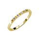 3 - Neria 2.00 mm Citrine and Diamond 9 Stone Wedding Band 