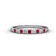 1 - Neria 2.50 mm Ruby and Diamond 9 Stone Wedding Band 