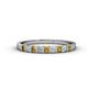 1 - Neria 2.50 mm Citrine and Diamond 9 Stone Wedding Band 