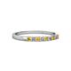 2 - Neria 2.00 mm Citrine and Diamond 9 Stone Wedding Band 