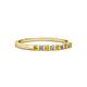 2 - Neria 2.00 mm Citrine and Diamond 9 Stone Wedding Band 