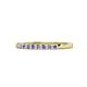 1 - Neria 2.00 mm Tanzanite and Diamond 9 Stone Wedding Band 