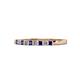 1 - Neria 2.00 mm Blue Sapphire and Diamond 9 Stone Wedding Band 