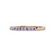 1 - Neria 2.00 mm Tanzanite and Diamond 9 Stone Wedding Band 