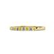 1 - Neria 2.00 mm Yellow Sapphire and Diamond 9 Stone Wedding Band 