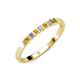 3 - Abila 2.50 mm Citrine and Diamond 7 Stone Wedding Band 