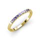 3 - Neria 2.50 mm Tanzanite 9 Stone Wedding Band 