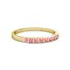 2 - Neria 2.50 mm Pink Tourmaline 9 Stone Wedding Band 