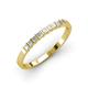 3 - Neria 2.50 mm White Sapphire 9 Stone Wedding Band 