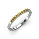 3 - Neria 2.50 mm Citrine 9 Stone Wedding Band 