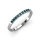 3 - Neria 2.50 mm London Blue Topaz 9 Stone Wedding Band 