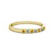 2 - Abila 2.50 mm Citrine and Diamond 7 Stone Wedding Band 