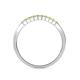 5 - Neria 2.00 mm Yellow Sapphire 9 Stone Wedding Band 