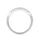 5 - Neria 2.00 mm White Sapphire 9 Stone Wedding Band 