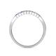 4 - Neria 2.00 mm Tanzanite and Diamond 9 Stone Wedding Band 