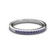 2 - Janice 1.70 mm Iolite 13 Stone Wedding Band 